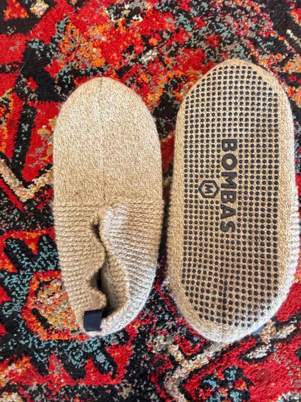 Bombas Knit Gripper Slipper — brand new